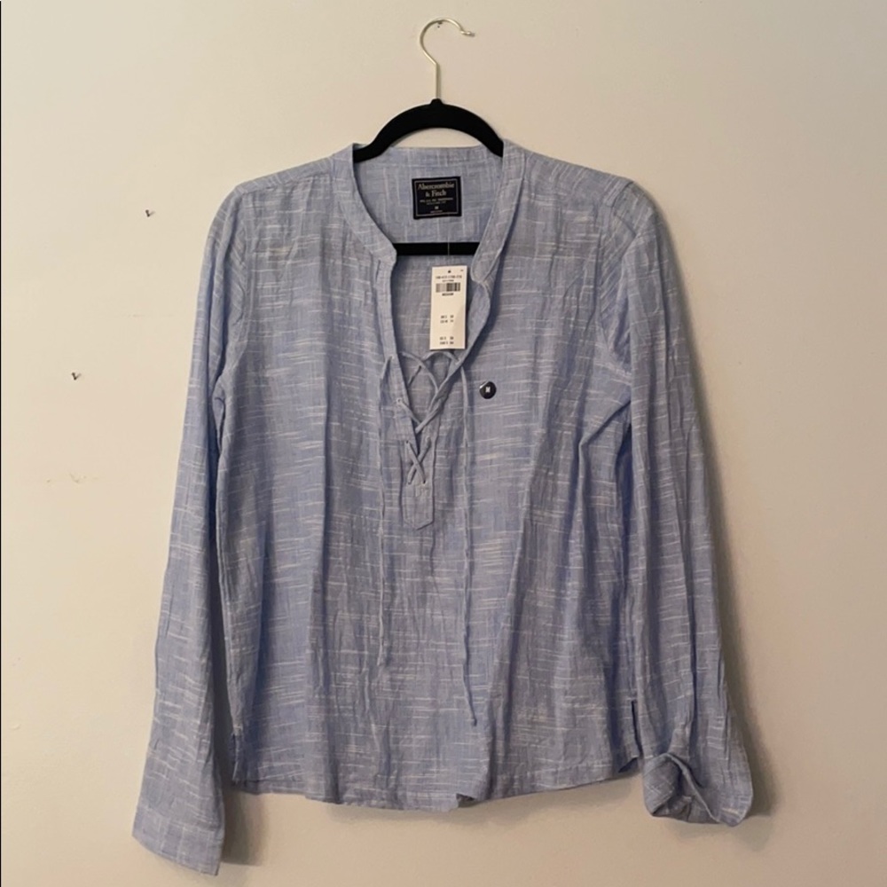 Blue coverup top